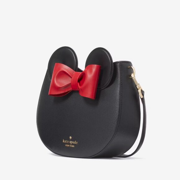 Kate Spade Black Crossbody Bag with Red Bow - Picture 3 of 8